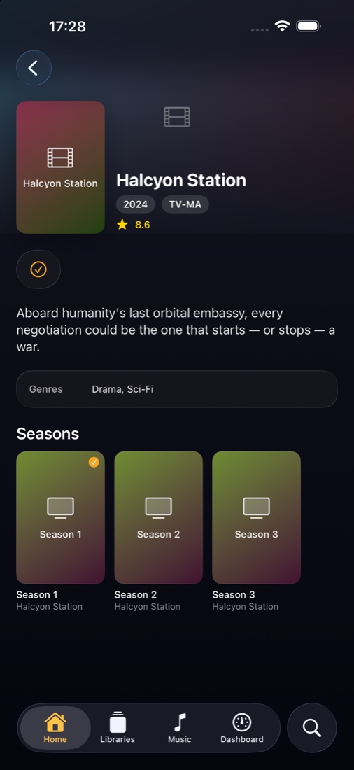 TV show detail page