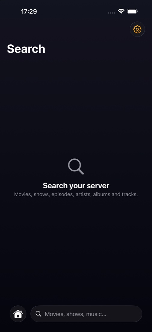 Search screen