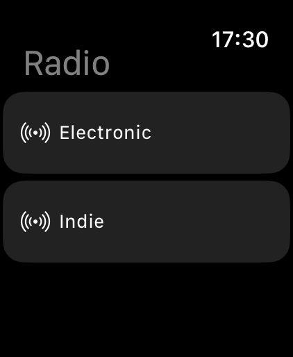 Interteno Apple Watch radio screen
